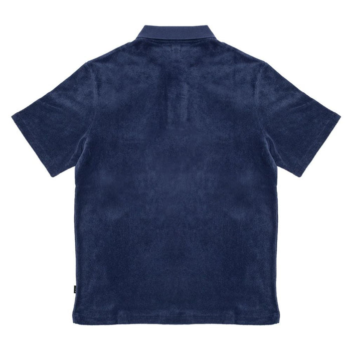 Malbon Clearwater Terry Golf Polo Navy - 23 Men