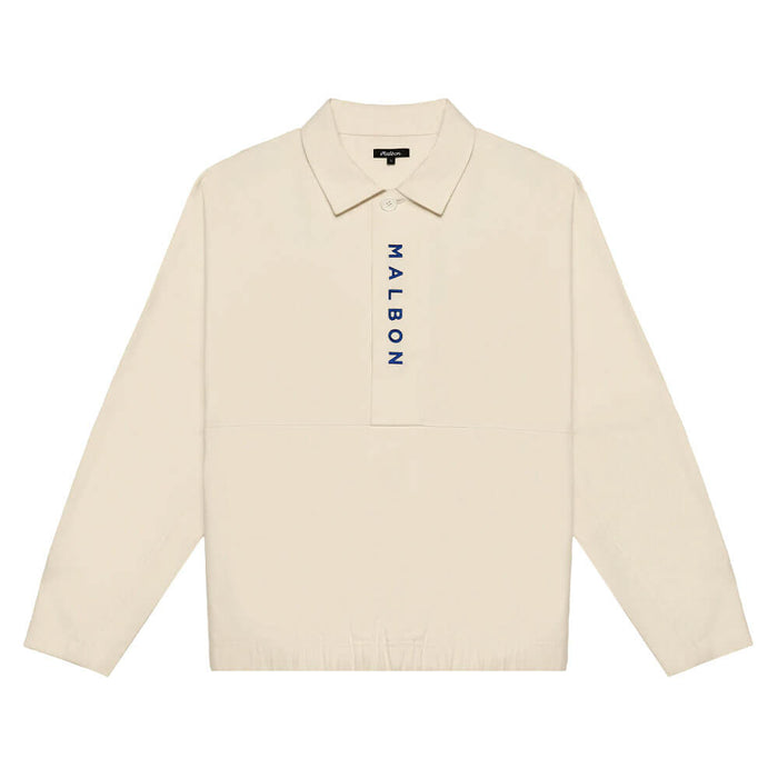 Malbon Club Golf Pullover Ivory - SS25 Men