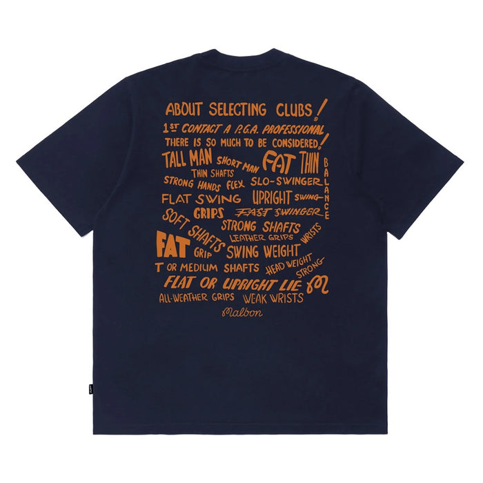 Malbon Club Select SS Golf T-Shirt Indigo - FW24