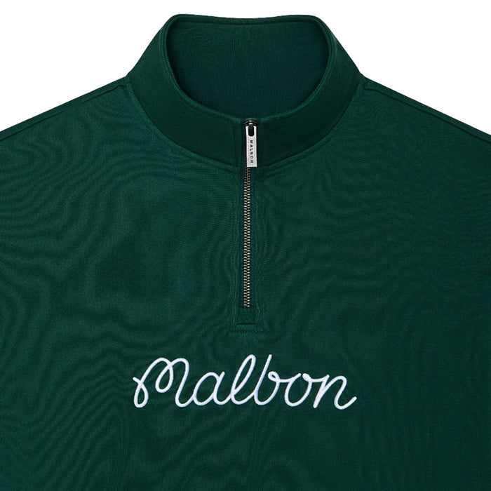 Malbon Collegiate Golf Sweatshirt Forest - 25 Men