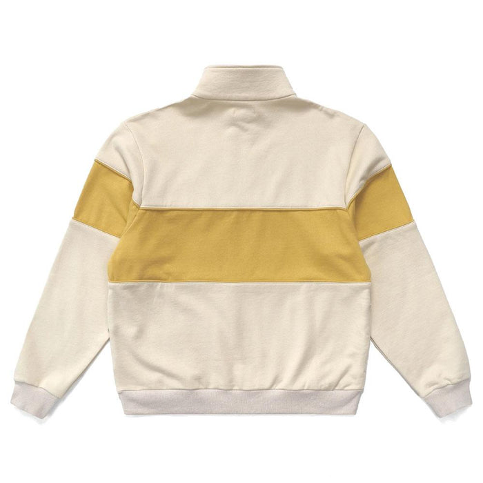 Malbon Collegiate Quarter Zip Golf Pullover Natural - 23 Men