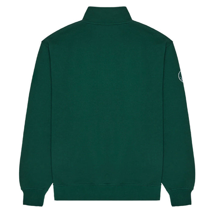 Malbon Collegiate Unbadged Golf Sweatshirt Forest - FW25 Men