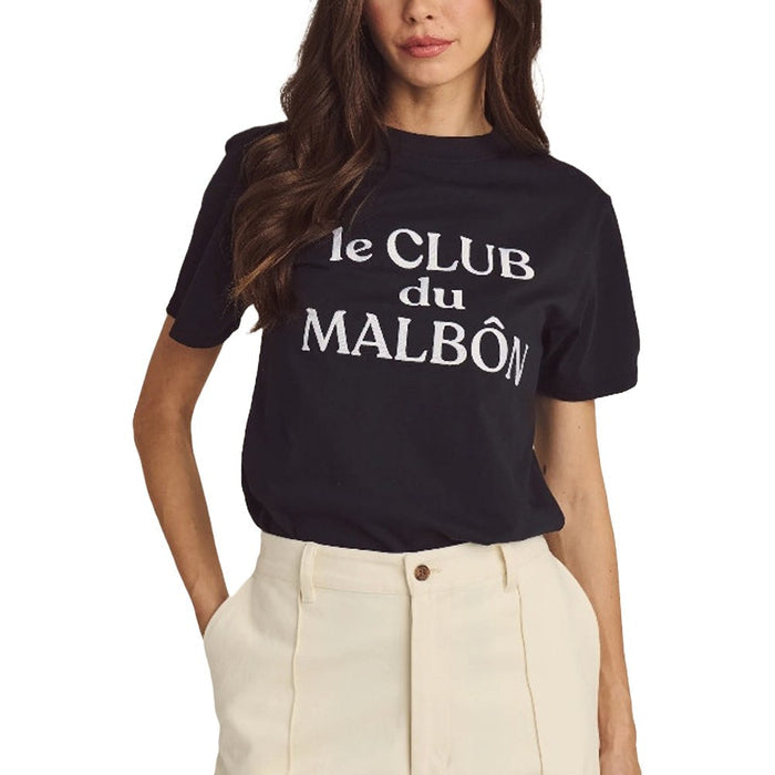 Malbon Cosette Golf T-Shirt Black - SS25 Women
