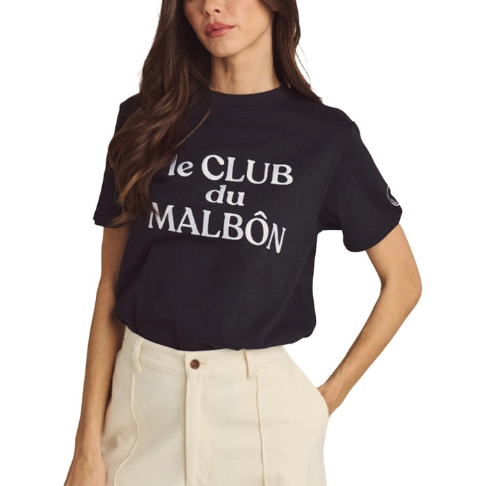 Malbon Cosette Golf T-Shirt Black - SS25 Women