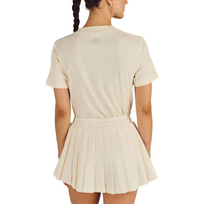 Malbon Cosette Script Golf T-Shirt Cream - SS26 Women