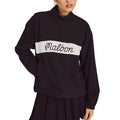 Malbon Crosscourt Windbreaker Golf Pullover Black - 25 Women