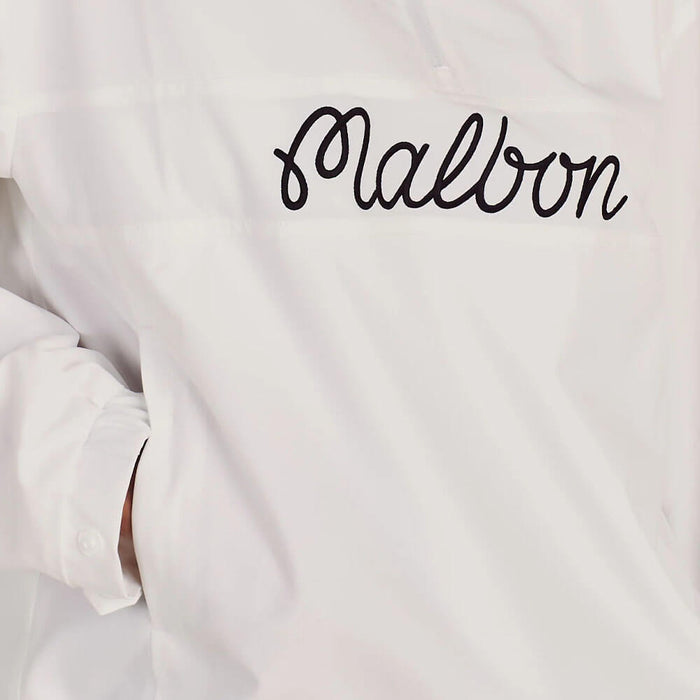 Malbon Crosscourt Windbreaker Golf Pullover White - 25 Women