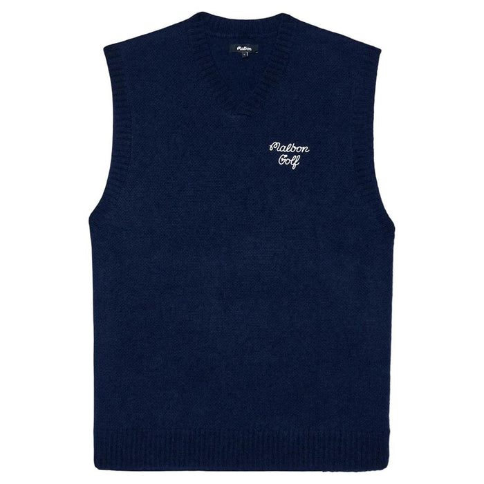 Malbon Domenica Golf Vest Navy - SS25 Men