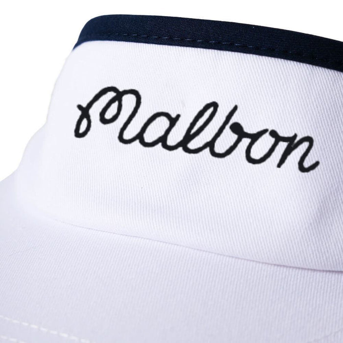 Malbon Evergreen Golf Visor White - FW25 Men