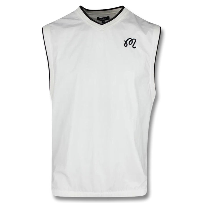 Malbon Evergreen Nylon Golf Vest Black/White - FW24 Men