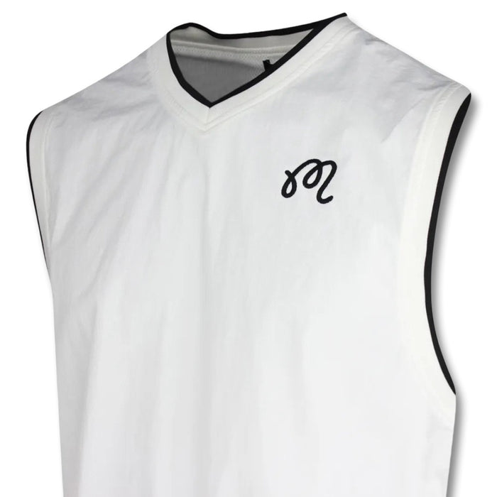 Malbon Evergreen Nylon Golf Vest Black/White - FW24 Men