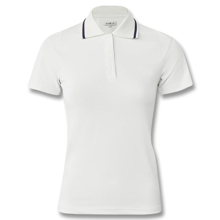 Malbon Evergreen Paloma Golf Polo White - FW24 Women