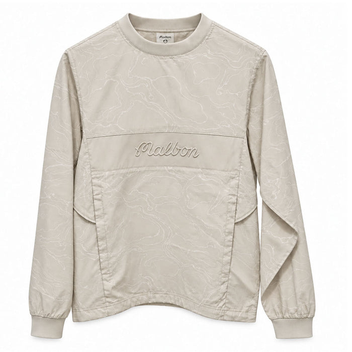 Malbon Evergreen Sport Golf Pullover Dove Gray Topo - FW25 Men