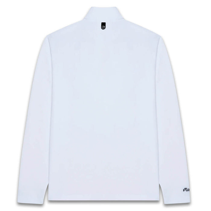 Malbon Flyer Mid Layer Golf Pullover White - 25 Men