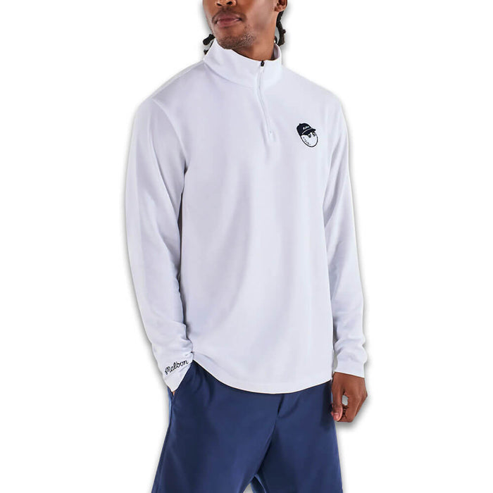 Malbon Flyer Mid Layer Golf Pullover White - 25 Men