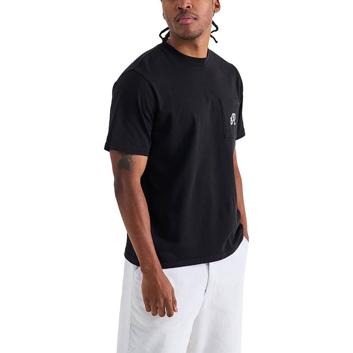 Malbon Follow Thru SS Pocket Golf T-Shirt Black - FW24