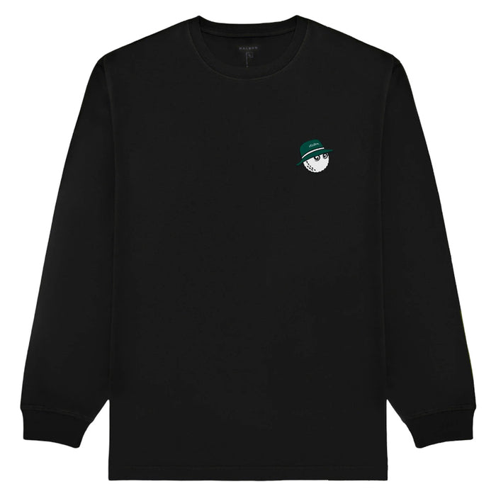 Malbon Gorse Cooper Longsleeve Golf T-Shirt Black - 25 Men