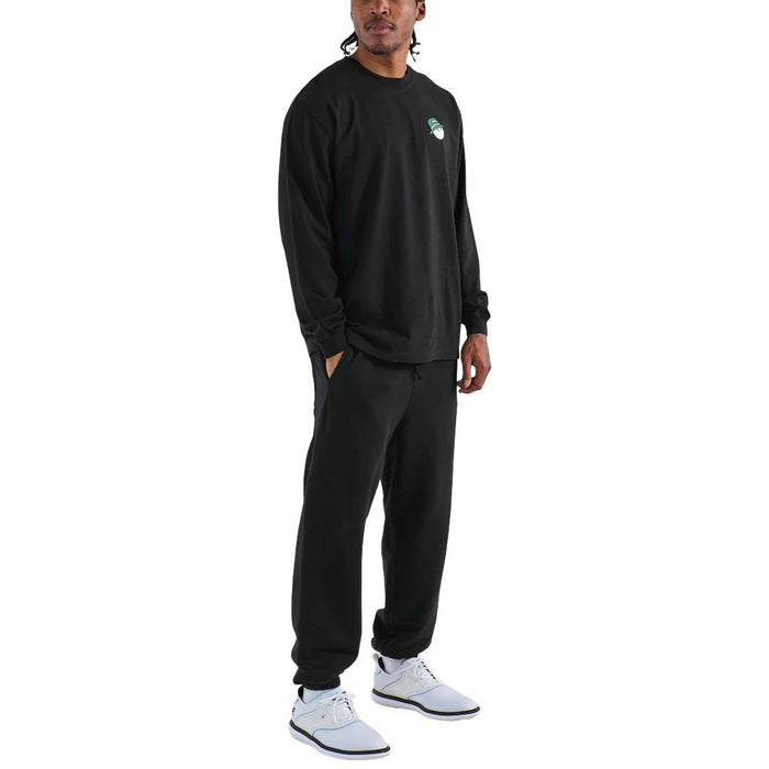 Malbon Gorse Cooper Longsleeve Golf T-Shirt Black - 25 Men
