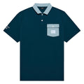 Malbon Jovis Solid Golf Polo Ocean - SS25 Men