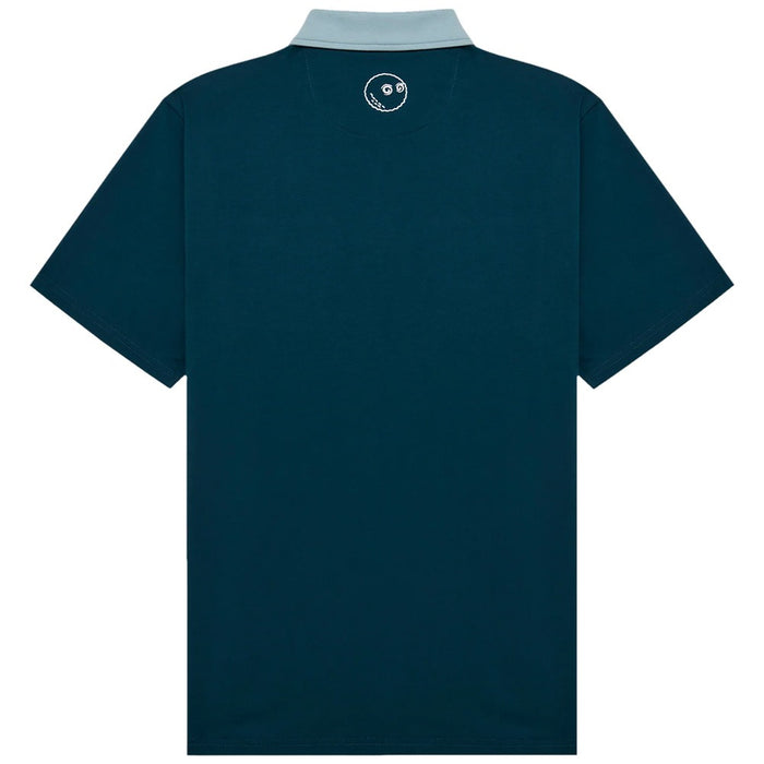 Malbon Jovis Solid Golf Polo Ocean - SS25 Men