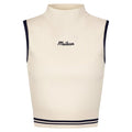 Malbon Kara Mock Neck Golf Vest Ivory - SS25 Women