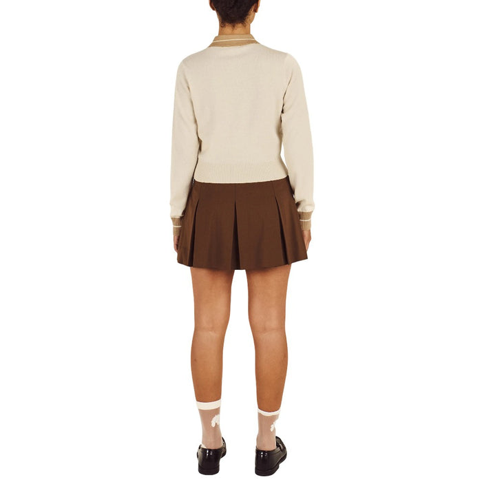 Malbon Kiera Golf Skirt Brown - FW25 Women
