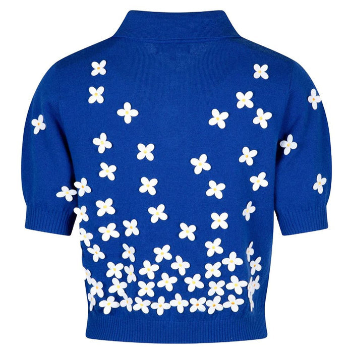 Malbon Lili Golf Polo Blue - SS25 Women