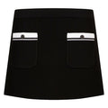 Malbon Luna Rib Knit Golf Skirt Black - SS25 Women