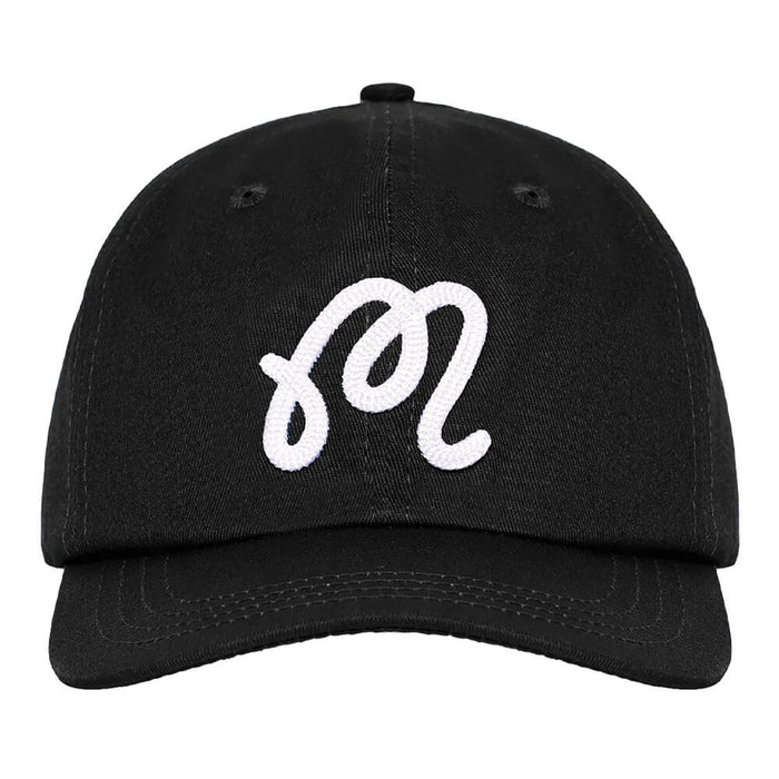 Malbon M Script Chainstitch Painters Golf Cap Black - SS25 Men