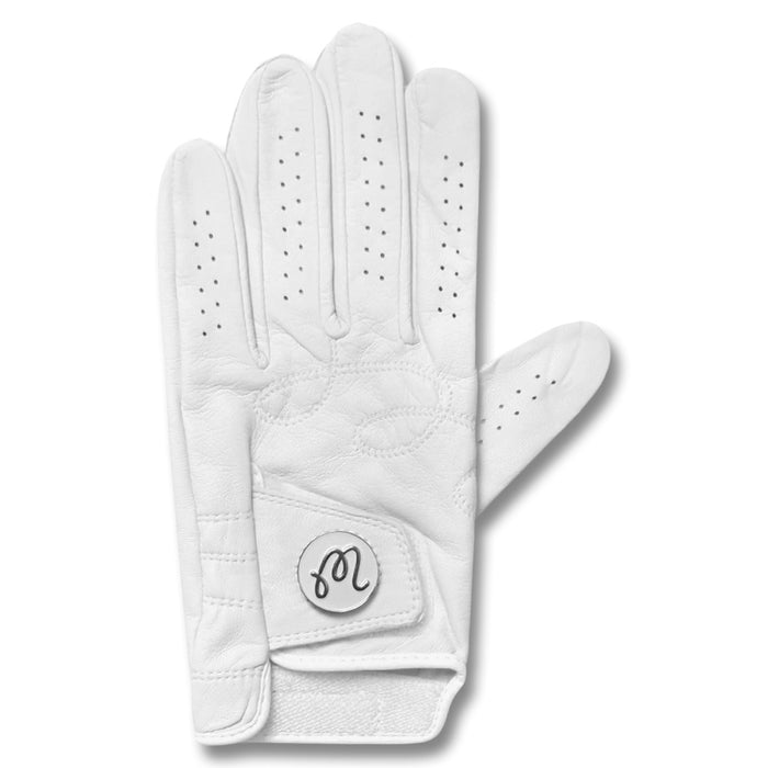 Malbon Manuela Golf Glove White - 26 Women