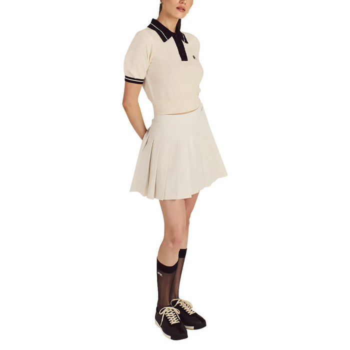 Malbon Mikayla Knit Golf Polo Canvas - FW25 Women