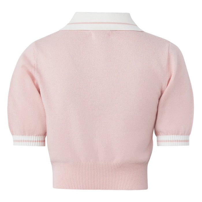 Malbon Mikayla Knit Golf Polo Dusty Rose - 24 Women