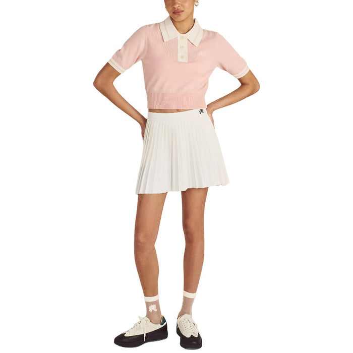 Malbon Mikayla Knit Golf Polo Dusty Rose - 24 Women