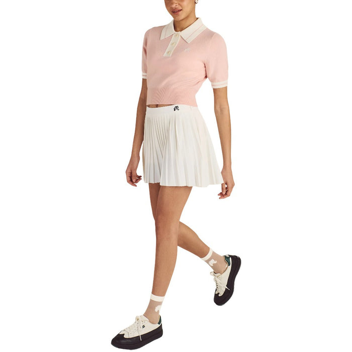 Malbon Mikayla Knit Golf Polo Dusty Rose - 24 Women