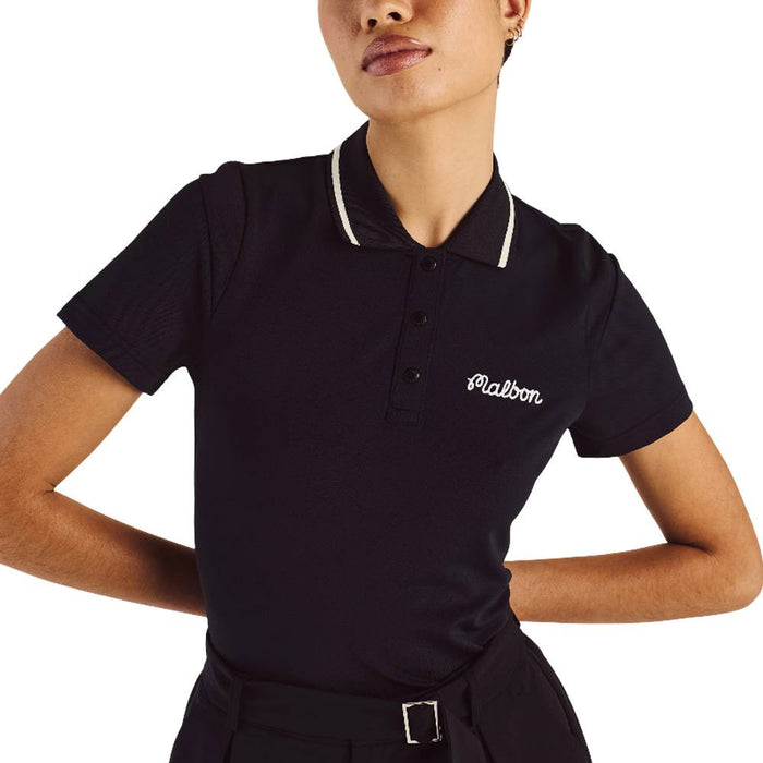 Malbon Paloma Golf Polo Black/Black - 26 Women