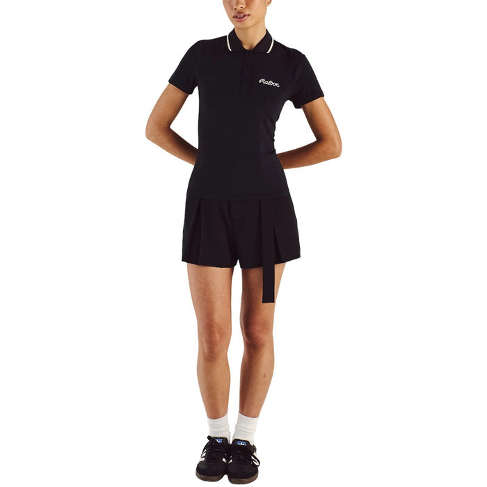 Malbon Paloma Golf Polo Black/Black - 26 Women