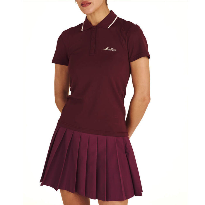 Malbon Paloma Golf Polo Red Mahogany - FW25 Women
