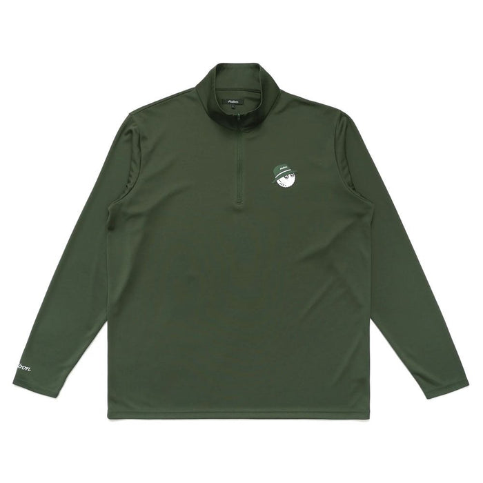 Malbon Performance 1/4 Zip Golf Pullover Forest Green - FW23
