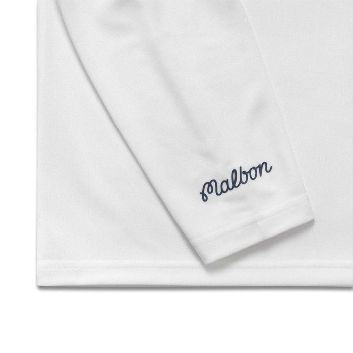 Malbon Performance 1/4 Zip Golf Pullover White - FW23