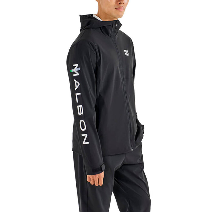 Malbon Performance Full Zip Shell Golf Jacket Black - FW25 Men