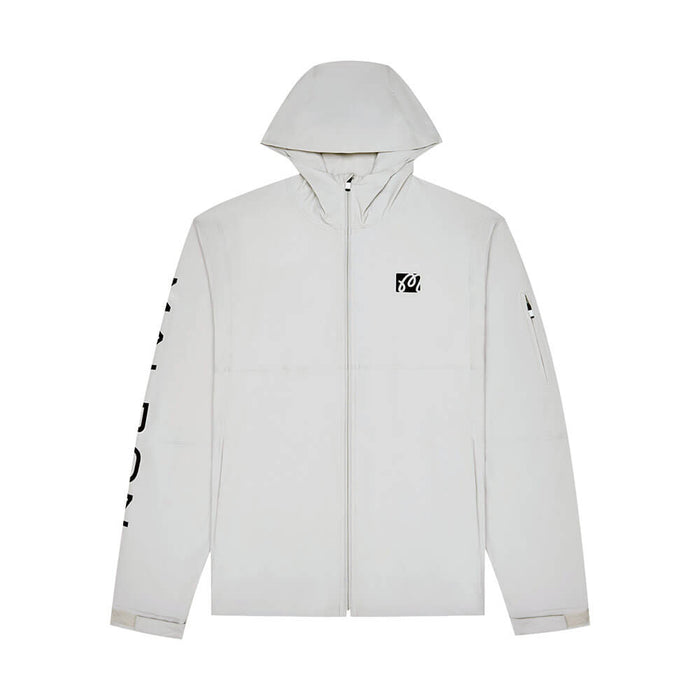 Malbon Performance Full Zip Shell Golf Jacket Silver - SS26 Men