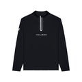 Malbon Performance Raglan Quarter Zip Golf Pullover Black - FW25 Men
