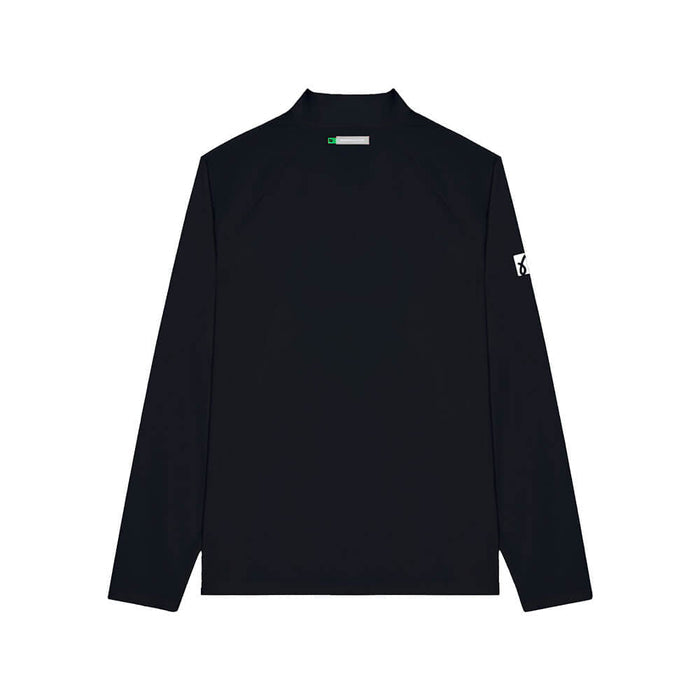 Malbon Performance Raglan Quarter Zip Golf Pullover Black - FW25 Men