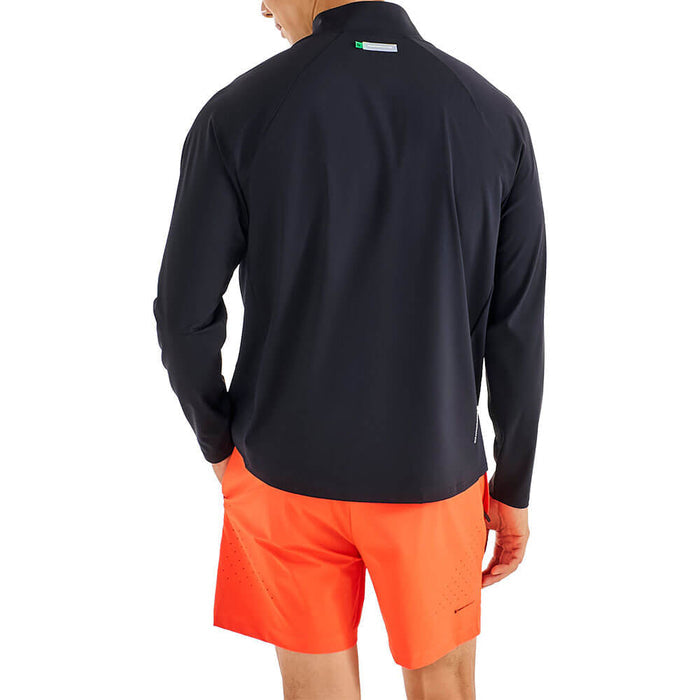 Malbon Performance Raglan Quarter Zip Golf Pullover Black - FW25 Men