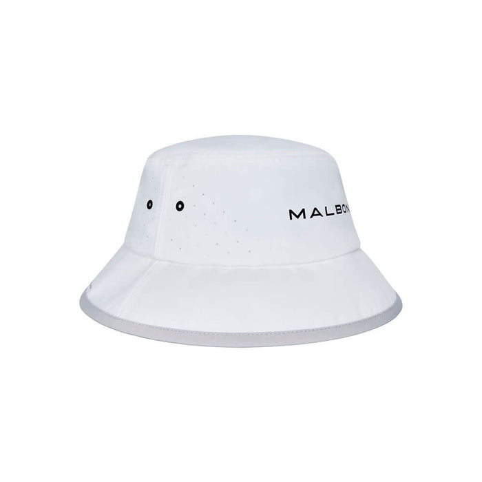 Malbon Performance Tech Golf Bucket Hat White - SS26 Men