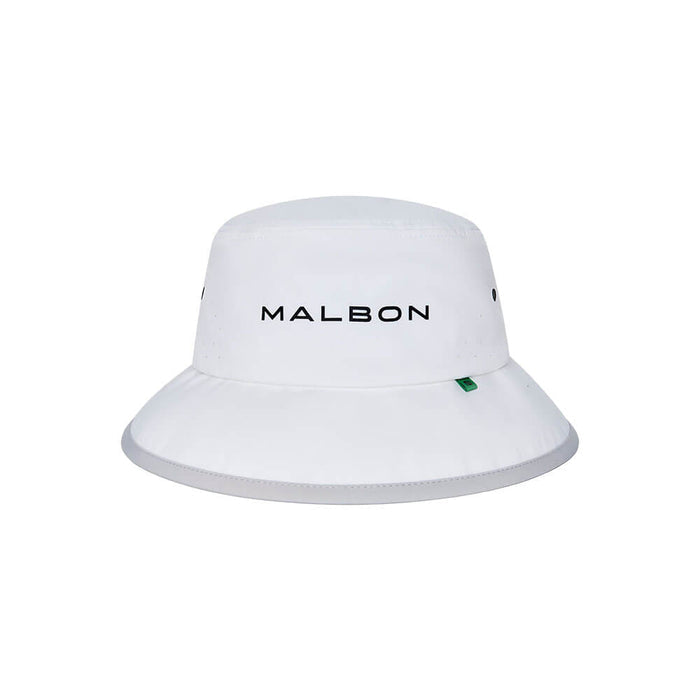 Malbon Performance Tech Golf Bucket Hat White - SS26 Men