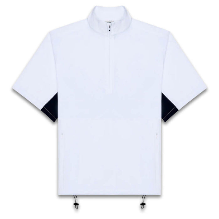 Malbon Pine Unbadged Golf Windshirt White - FW25 Men