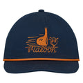 Malbon Punch Shot Cotton Twill Rope Golf Cap Indigo - FW24