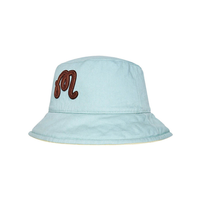 Malbon Reversible Velasco Golf Bucket Hat Wax Yellow/Surf Spray - SS26 Men