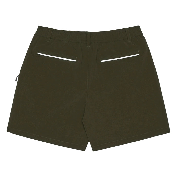Malbon Riva Nylon Golf Shorts Cypress Green - SS25 Men